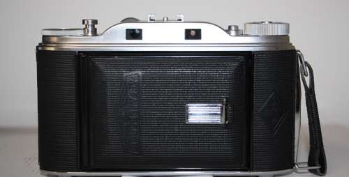A vintage Agfa record 3 folding camera. Near mint condition boxed.