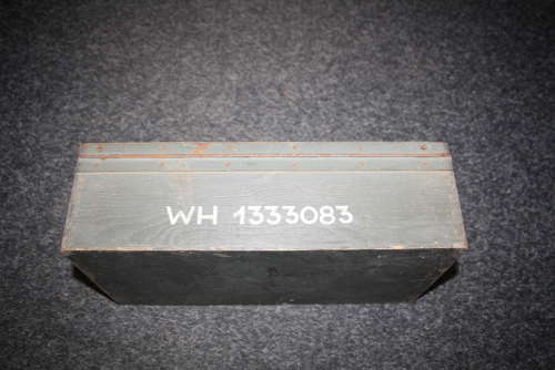 A WW2 German verbandkasten medical box . With vehicle number etc.
