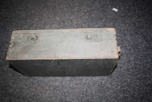 A WW2 German verbandkasten medical box . With vehicle number etc.