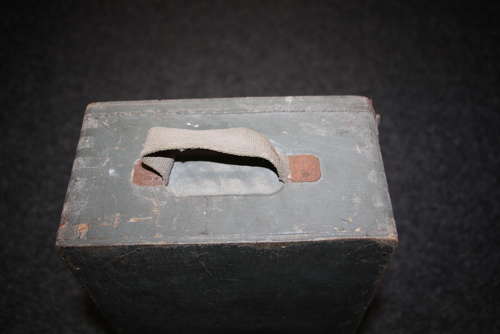 A WW2 German verbandkasten medical box . With vehicle number etc.