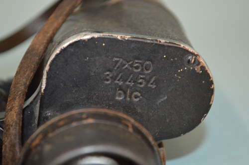 WW2 GERMAN CARL ZEISS BINOCULARS . 7X50 BLC.