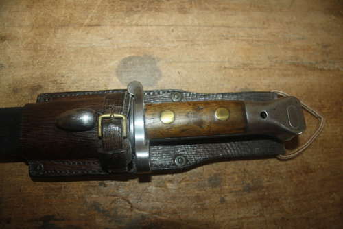 A BRITISH 1888 LEE METFORD BAYONET.WILL ORIGINAL FROG ETC.WILKINSON.
