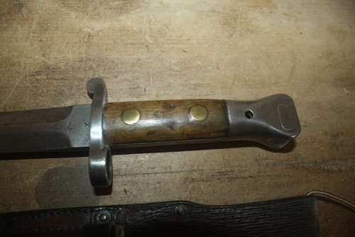 A BRITISH 1888 LEE METFORD BAYONET.WILL ORIGINAL FROG ETC.WILKINSON.