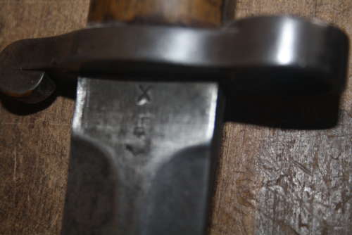 A BRITISH 1888 LEE METFORD BAYONET.WILL ORIGINAL FROG ETC.WILKINSON.