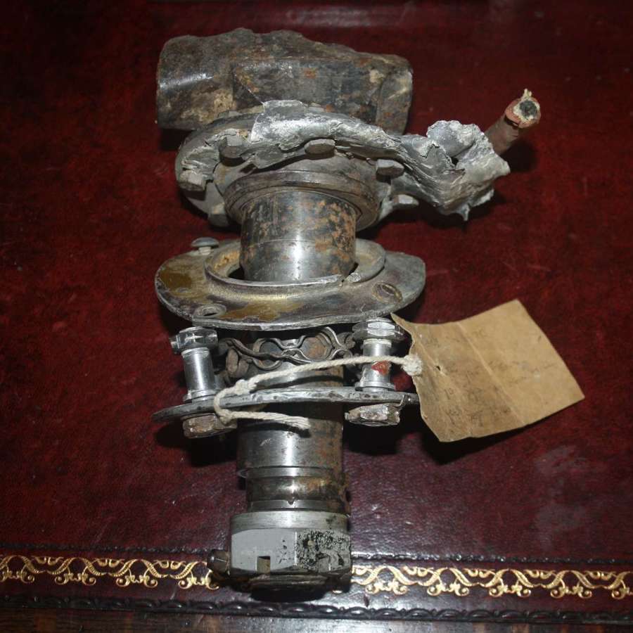 A WW2 HURRICANE,WHEEL HUB.FROM CRASH. NO79 SQD BIGGIN HILL.1ST SEPT 19