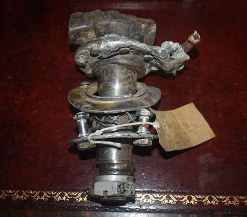 A WW2 HURRICANE,WHEEL HUB.FROM CRASH. NO79 SQD BIGGIN HILL.1ST SEPT 19
