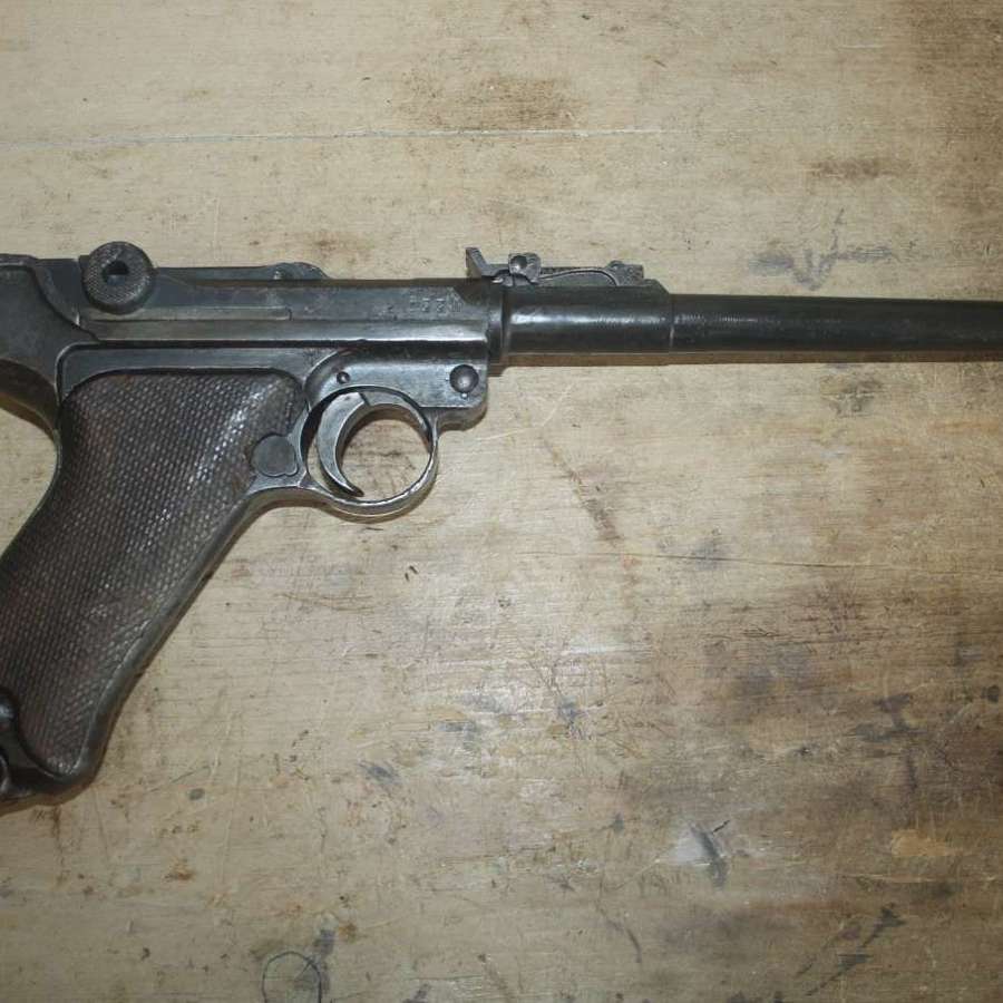 A OLD SPEC 1917 ARTILLERY LUGER. ALL MATCHING NUMBERS.