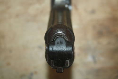 A OLD SPEC 1917 ARTILLERY LUGER. ALL MATCHING NUMBERS.