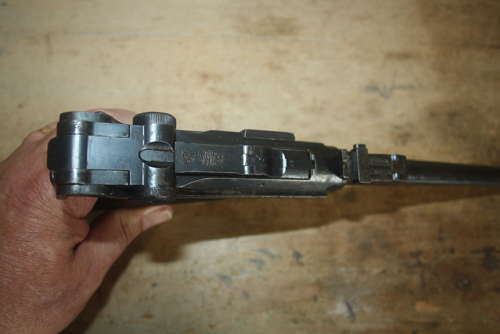 A OLD SPEC 1917 ARTILLERY LUGER. ALL MATCHING NUMBERS.