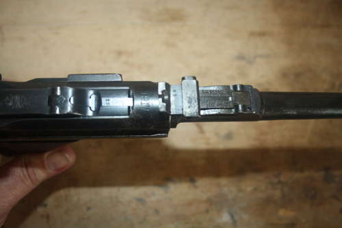 A OLD SPEC 1917 ARTILLERY LUGER. ALL MATCHING NUMBERS.