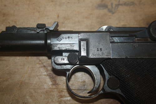 A OLD SPEC 1917 ARTILLERY LUGER. ALL MATCHING NUMBERS.