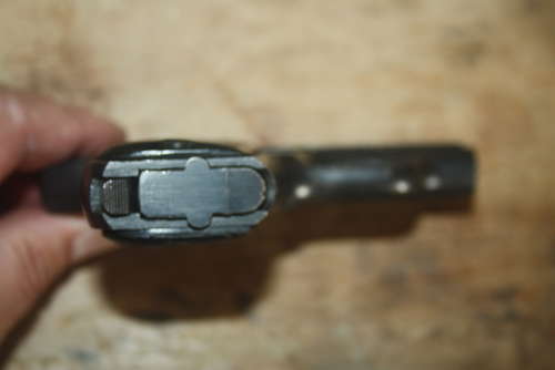 A OLD SPEC 7.65 BAYARD PISTOL. ALL CLICKS DRY FIRERS.