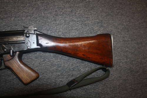 A RARE OLD SPEC SLR BSA 1960'S L1A1 WITH WOODEN FURNITURE.