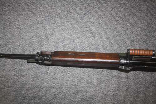 A RARE OLD SPEC SLR BSA 1960'S L1A1 WITH WOODEN FURNITURE.