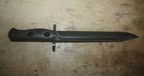 A ORIGINAL L1A1 BAYONET NO SCABBARD.