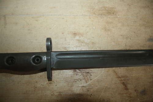 A ORIGINAL L1A1 BAYONET NO SCABBARD.