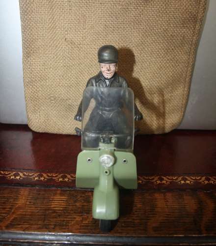 A vintage late 1950's/early 1960's Mettoy friction drive Lambretta sco