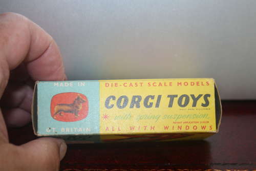A boxed Corgi No.218 Aston Martin DB4 (mild playwear and box mild play