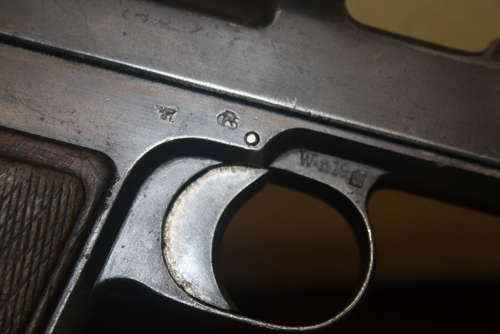 A OLD SPEC DEACT STEYR 1912 REISSUED IN 9MM TO NAZI POLICE IN WW2.
