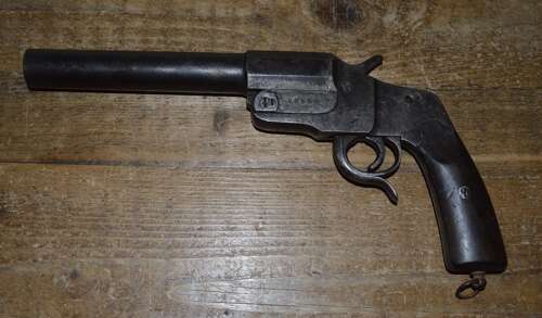A WW1 GERMAN FLARE PISTOL. ALL MOVING PARTS. EU DEACT.