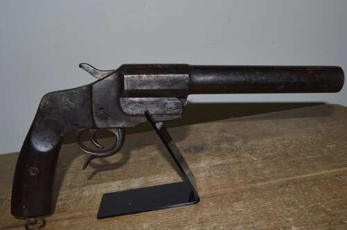 A WW1 GERMAN FLARE PISTOL. ALL MOVING PARTS. EU DEACT.