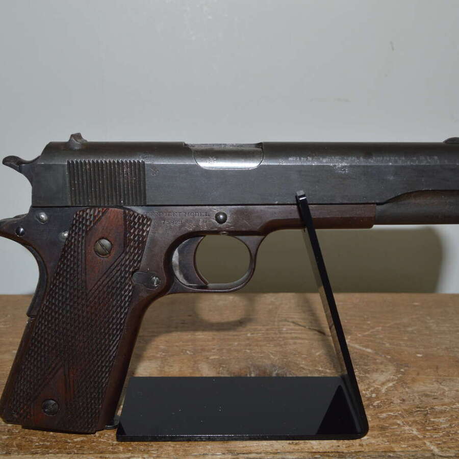 A EU DEACTIVATED COLT 1911 SEMI AUTO PISTOL. WW1 ISSUE