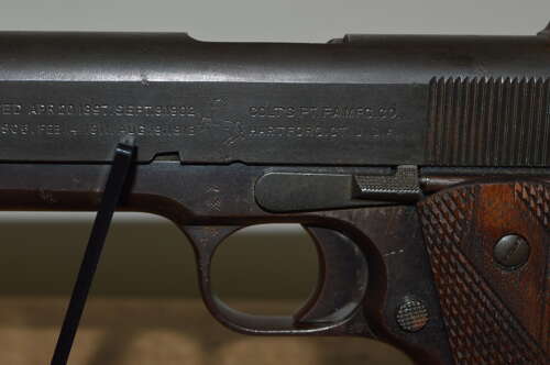 A EU DEACTIVATED COLT 1911 SEMI AUTO PISTOL. WW1 ISSUE