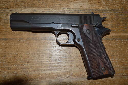 A EU DEACTIVATED COLT 1911 SEMI AUTO PISTOL. WW1 ISSUE