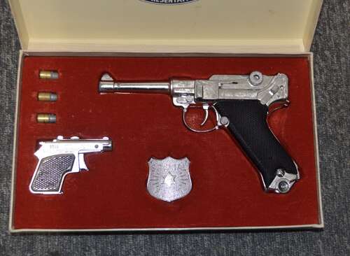 A LONE STAR LUGER PRESENTATION SET COMPLETE GOOD CONDITION.