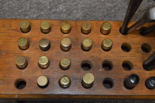 WW1 BRASS OIL BOTTLES ALL DIFFERENT MAKERS ETC. PRICED INDIVIDUALLY.