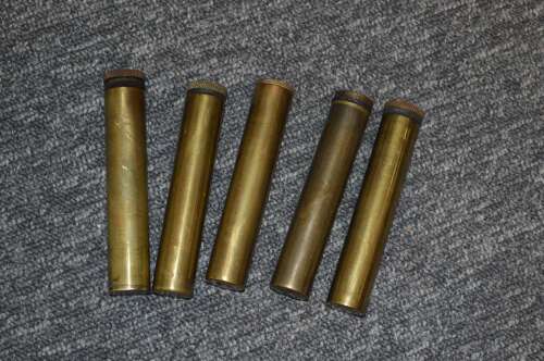 WW1 BRASS OIL BOTTLES ALL DIFFERENT MAKERS ETC. PRICED INDIVIDUALLY.