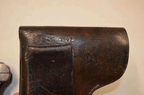 A WW2 7.65 MOD 27 SEMI AUTO PISTOL.WAFFENAMPT MARKED.NEW SPEC.COMES WITH ORIGINAL HOLSTER.