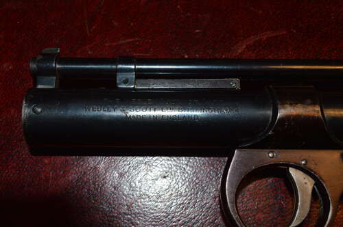 A VERY GOOD WEBLEY JUNIOR .177 AIR PISTOL.
