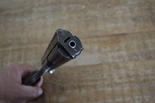 A RARE .22 ACCLES &SHELVOKE WARRIOR AIR PISTOL .