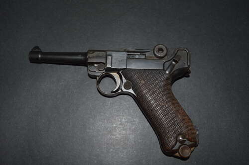 A  DEACTIVATED EU WW1 ERFURT LUGER REGIMENTAL MARKED .