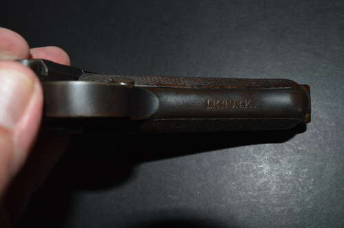 A  DEACTIVATED EU WW1 ERFURT LUGER REGIMENTAL MARKED .