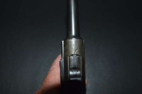 A  DEACTIVATED EU WW1 ERFURT LUGER REGIMENTAL MARKED .