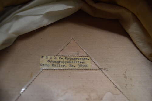 A ORIGINAL WW2 GERMAN NSDAP POLITICAL LEADERS CAP.
