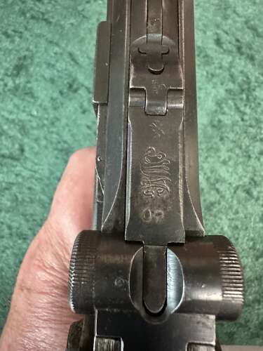 A deactivated DWM Treaty of Versailles 1921 Dated luger .