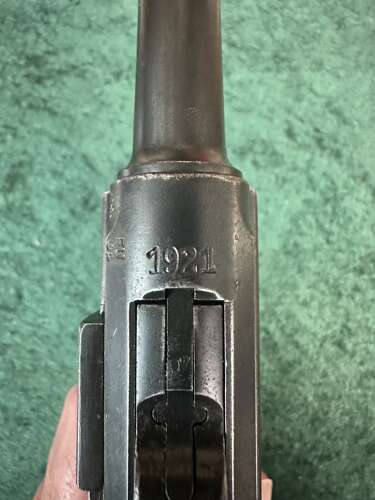 A deactivated DWM Treaty of Versailles 1921 Dated luger .
