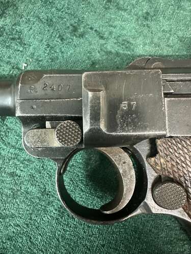 A deactivated DWM Treaty of Versailles 1921 Dated luger .