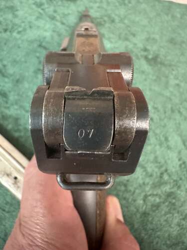 A deactivated DWM Treaty of Versailles 1921 Dated luger .
