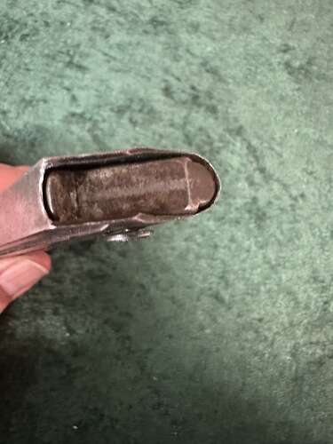 A original ww2 German luger mag . Aluminium base .