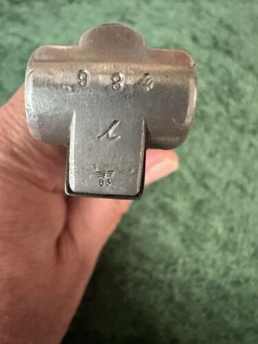A original ww2 German luger mag . Aluminium base . waffenampt.